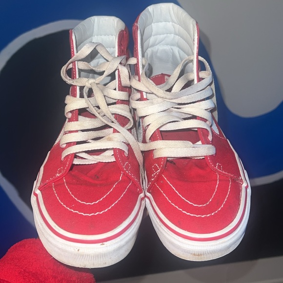 Red Hi-Top Vans - Picture 2 of 3